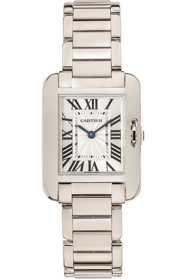 Tank Anglaise White Gold Quartz