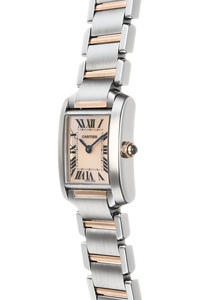 Tank Francaise Rose Gold and Stainless Steel Quartz