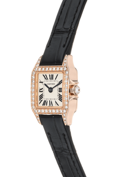Santos Demoiselle Mini Rose Gold Quartz