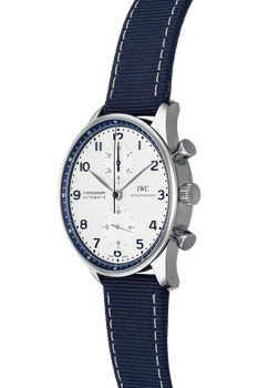 Pre Owned IWC Portugieser Chronograph Bucherer Blue Edition Stainless Steel Automatic