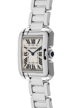 Tank Anglaise White Gold Quartz