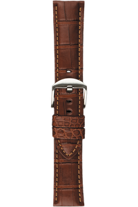 24 mm Chestnut Alligator Strap