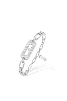 My Move Pav&eacute; Bracelet in White Gold
