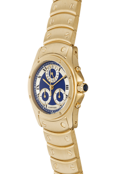 Santos Ronde Chronograph Yellow Gold Quartz