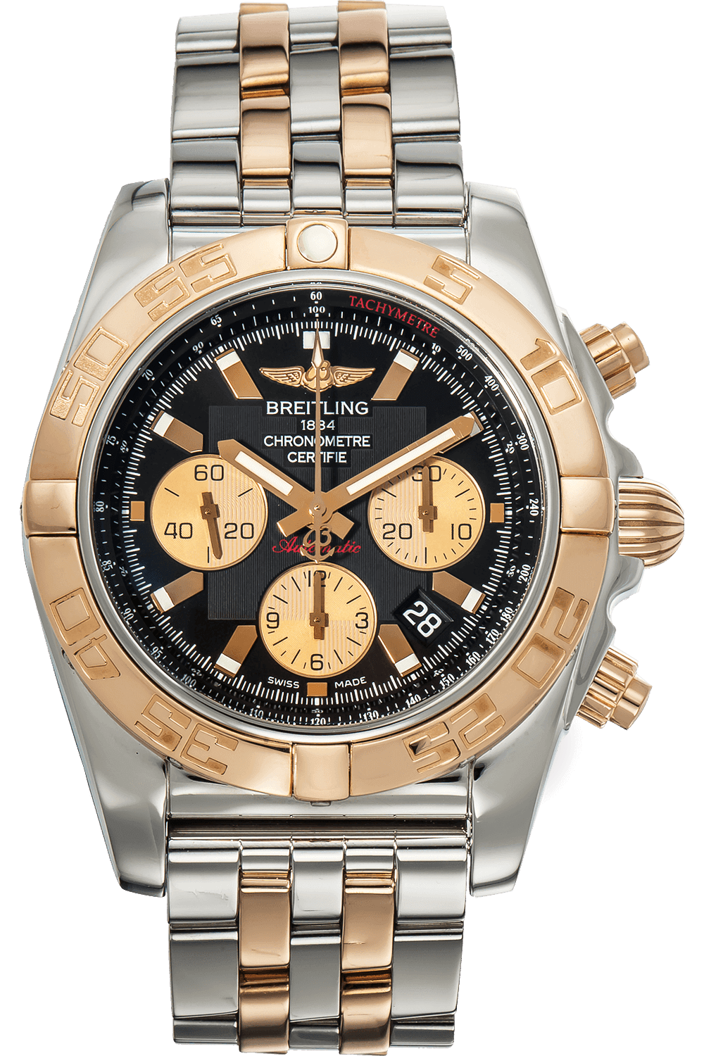 Pre Owned Breitling Chronomat B Rose Gold and Stainless Steel Automatic