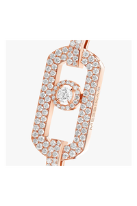 So Move 2-finger Ring in Pink Gold Size 54