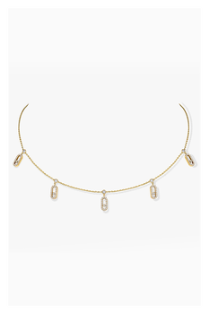 Move Uno Pav&eacute; Choker in Yellow Gold