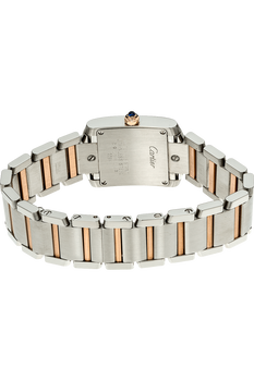 Tank Francaise Rose Gold and Stainless Steel Quartz
