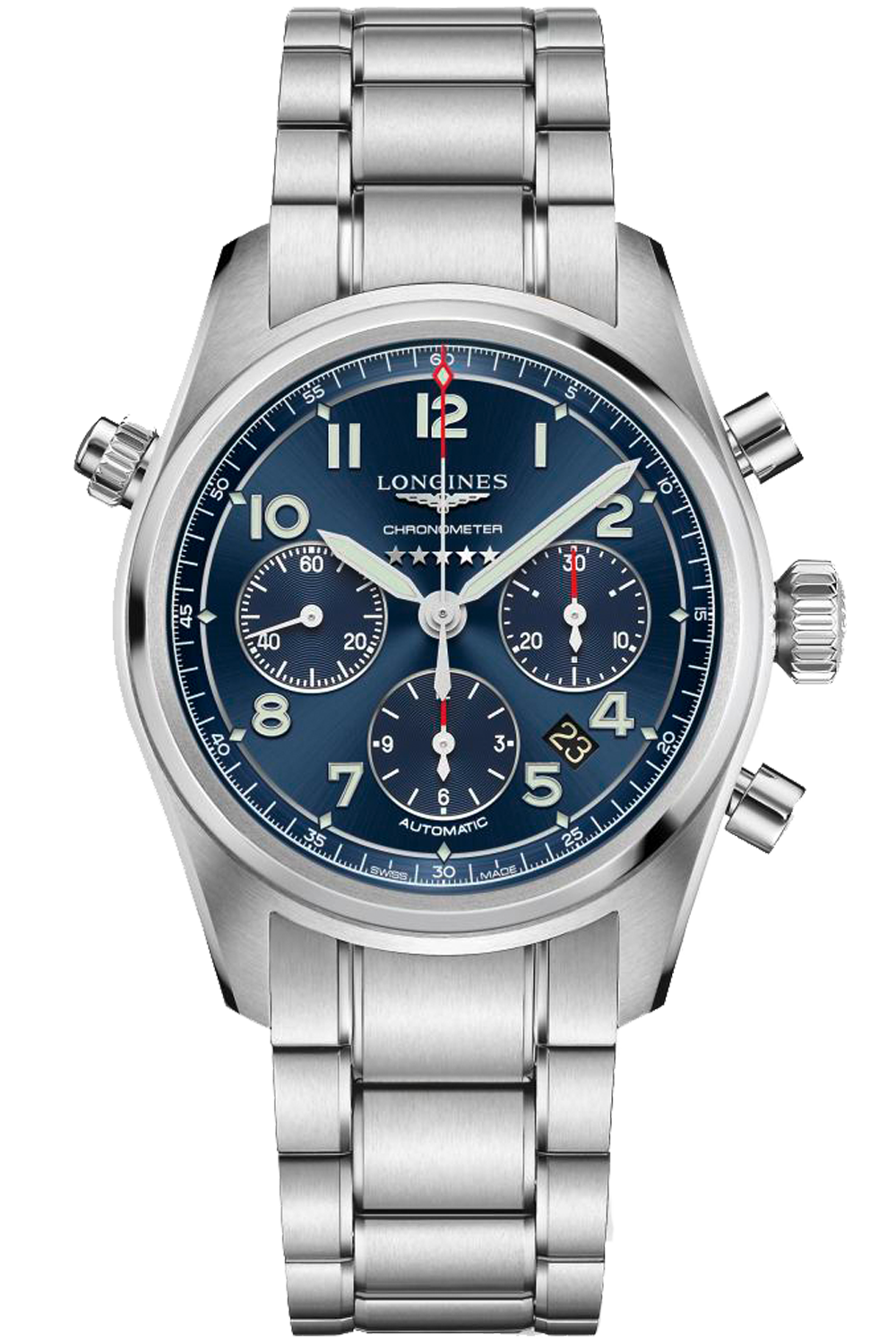longines spirit 42mm blue