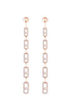 Move Link Multi Earrings in Pink Gold