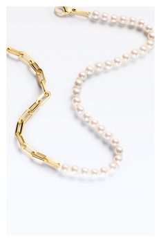 Link Pearl Necklace