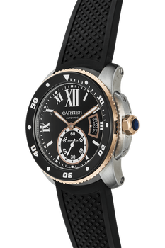 Calibre de Cartier Diver Rose Gold and Stainless Steel Automatic