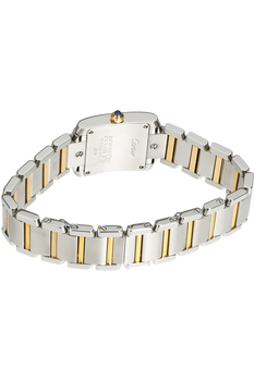 Tank Francaise Yellow Gold and Stainless Steel Quartz