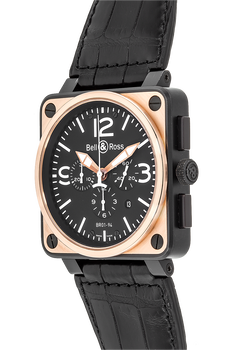 BR 01-94 Chronograph Rose Gold and PVD Stainless Steel Automatic