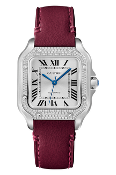 Santos de Cartier Steel Paved, Medium Model