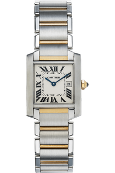 Tank Francaise Yellow Gold and Stainless Steel Quartz