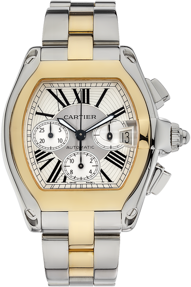 Cartier roadster discount chronograph gold