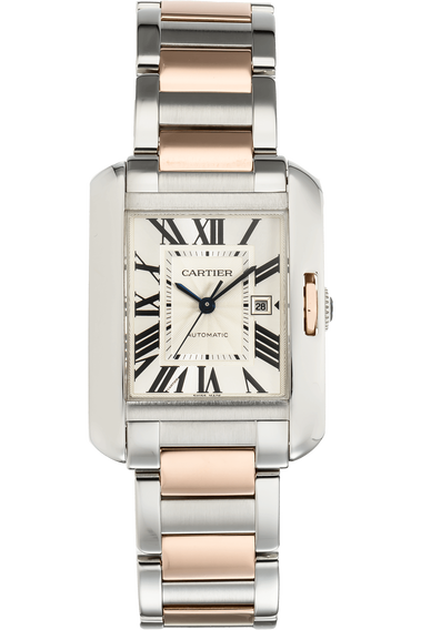 Tank Anglaise Rose Gold and Stainless Steel Automatic