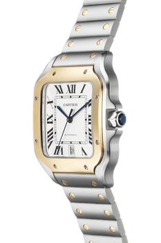 Santos Yellow Gold and Stainless Steel Automatic