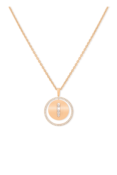 Pink gold diamond necklace Lucky Move
