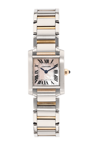 Tank Francaise Rose Gold and Stainless Steel Quartz