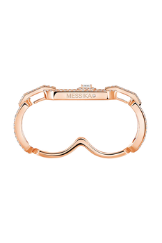 So Move 2-finger Ring in Pink Gold Size 54