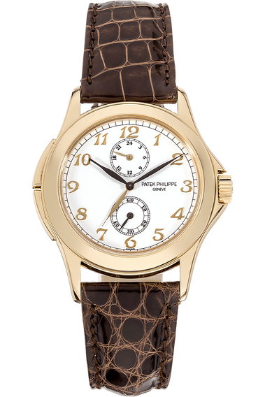 Pre Owned Patek Philippe Travel Time Reference 5134 Yellow Gold Manual