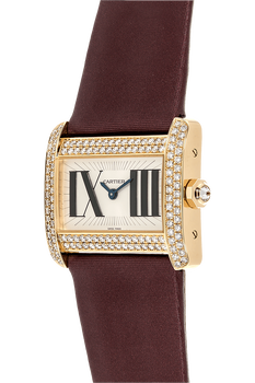 Tank Divan Yellow Gold Quartz