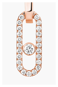 Move Link Transformable Earrings in Pink Gold
