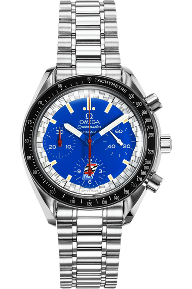 Pre Owned Omega Speedmaster Reduced Michael Schumacher Cart Edition Stainless Steel Automatic
