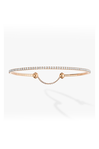Skinny Bangle in Pink Gold Size M