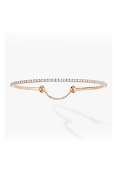 Skinny Bangle in Pink Gold Size M