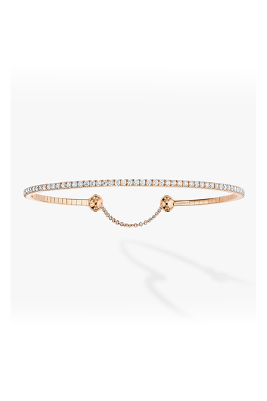 Skinny Bangle in Pink Gold Size M