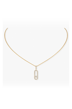Move Uno LM Pav&eacute; Pendant in Yellow Gold