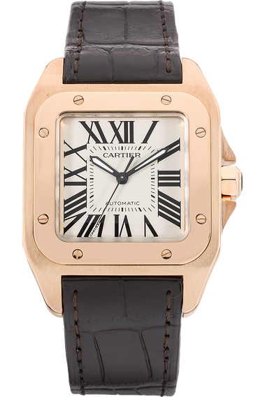 Santos 100 Rose Gold Automatic