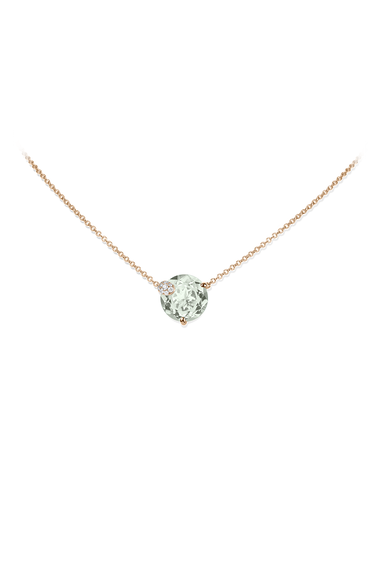Peekaboo Prasiolite Pendant