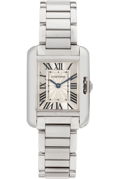 Tank Anglaise White Gold Quartz