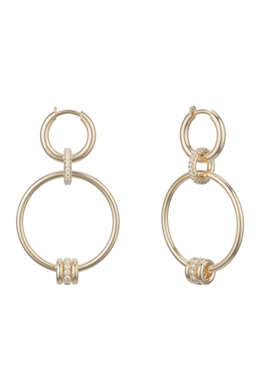 Asha Pav&eacute; Hoop Earrings