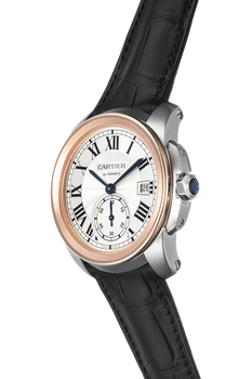 Calibre de Cartier Rose Gold and Stainless Steel Automatic