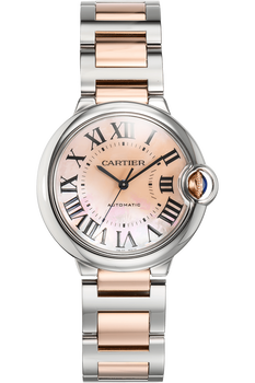 Ballon Bleu Rose Gold and Stainless Steel Automatic