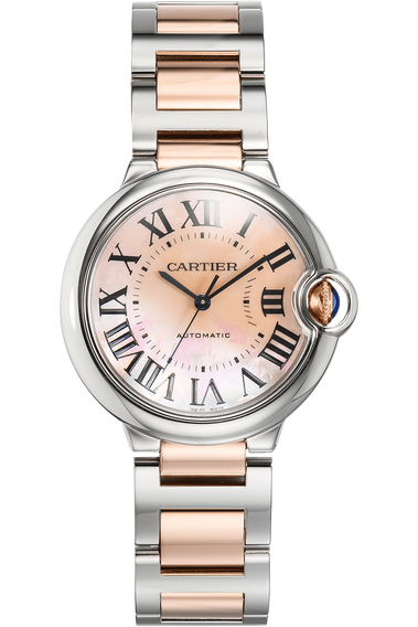 Ballon Bleu Rose Gold and Stainless Steel Automatic