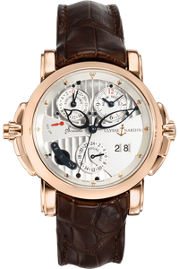 Sonata Dual Time Alarm Rose Gold Automatic