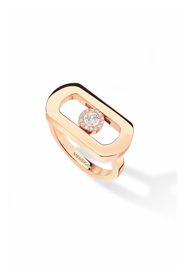 So Move Ring in Pink Gold Size 57