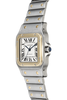 Santos Galbee Yellow Gold and Stainless Steel Automatic