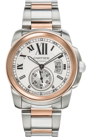 Calibre de Cartier Rose Gold and Stainless Steel Automatic