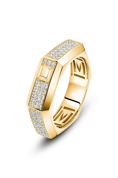 Moderniste Pav&eacute; Ring