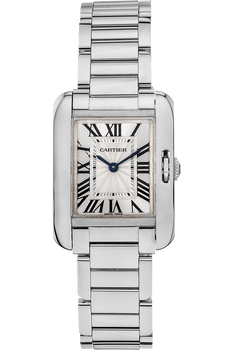 Tank Anglaise White Gold Quartz