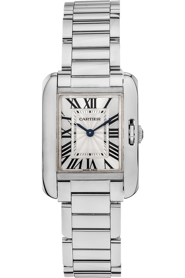 Tank Anglaise White Gold Quartz