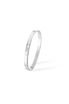 Move Noa PM Bangle in White Gold Size M