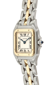 Panth&egrave;re Yellow Gold and Stainless Steel Quartz